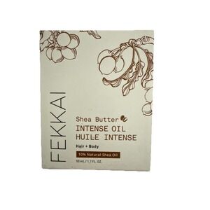 FEKKAI Shea Butter Intense Oil for Hair + Body - Full Size 50 ml/1.7 oz In Box